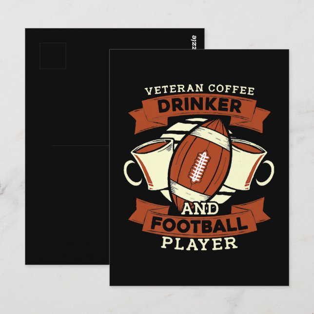 Football Coffee Postcard (Front/Back)