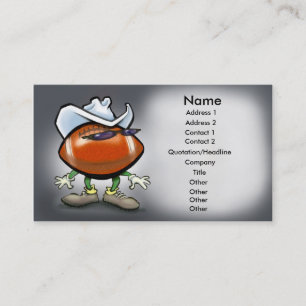 Football Cowboy Business Card