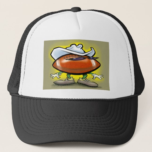 Football Cowboy Trucker Hat (Front)