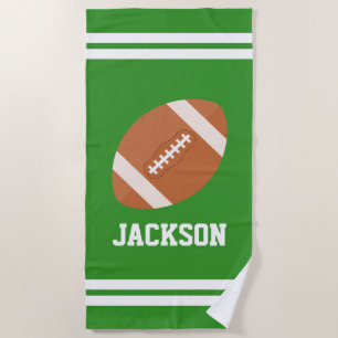 Football Custom Kids Beach Towel