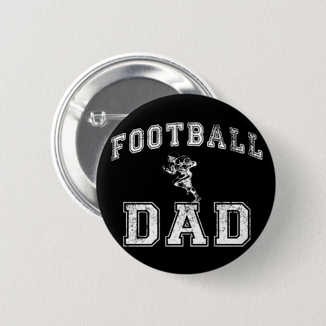Football Dad 6 Cm Round Badge (Front & Back)
