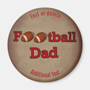 Football Dad Cute Personalized Magnet
