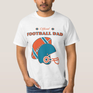 Football dad sports lovers orange blue vintage hoo T-Shirt