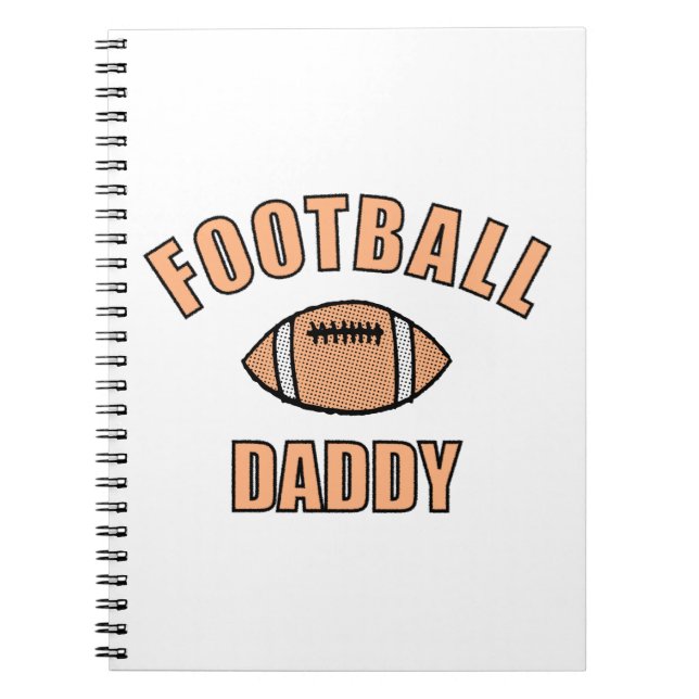 Football Daddy Drawing And Text Notebook (Front)