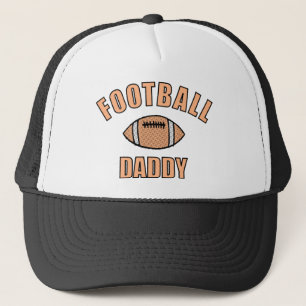 Football Daddy Drawing And Text Trucker Hat