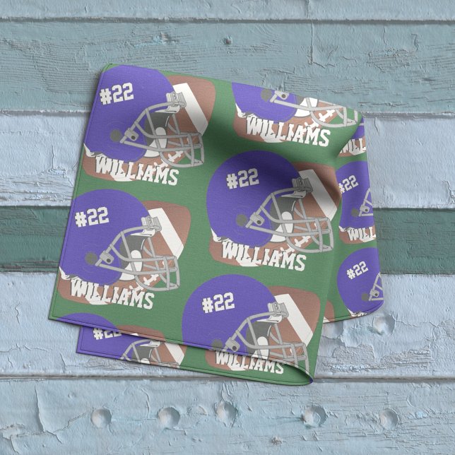 Football Dark Blue Helmet Number+Name Fabric (Creator Uploaded)