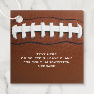 Football Design Favour Card Tags