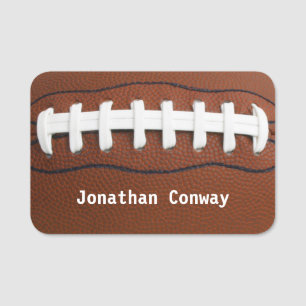 Football Design Name Tag