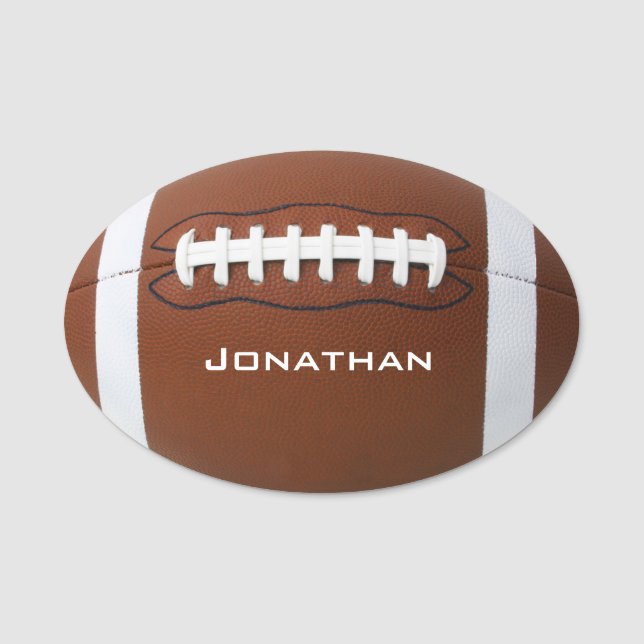 Football Design Name Tag (Front)