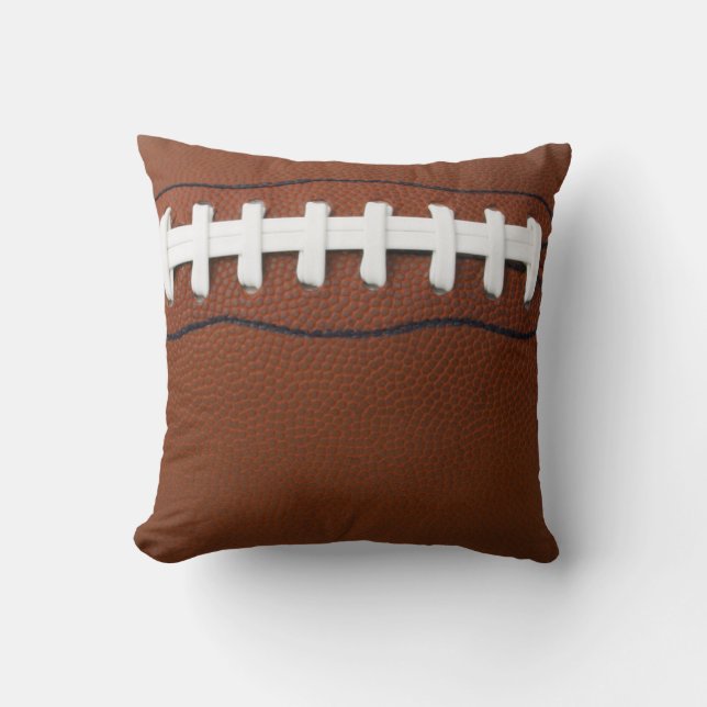 Football Design Throw Pillow (Front)