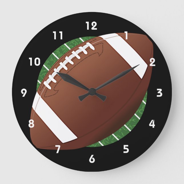Football Design Wall Clock (Front)