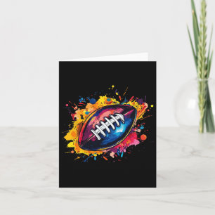 Football Designs. Uni Football Graphic - Black Card