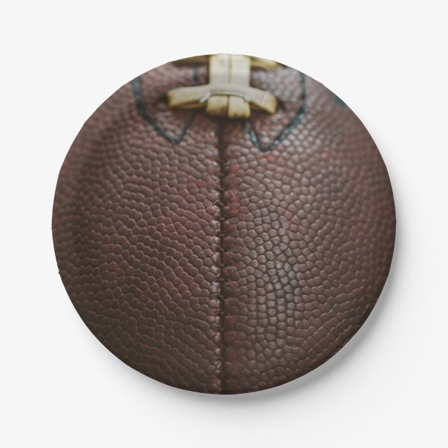 Football Dessert  Paper Plate (Front)