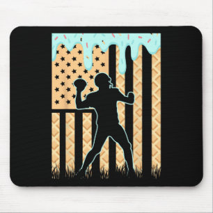 Football Drip Boys Dripping Ice Cream Football Ame Mouse Pad