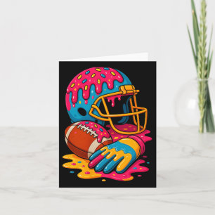 Football Drip Boys Football Ice Cream Sprinkle Res Card