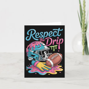 Football Drip Boys Football Ice Cream Sprinkle Res Card