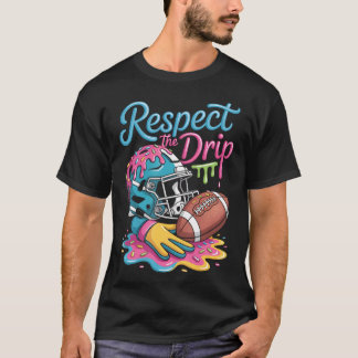Football Drip Boys Football Ice Cream Sprinkle T-Shirt