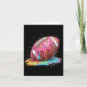 Football Drip For Lineman Wr Qb Rb Ice Cream Sprin Card