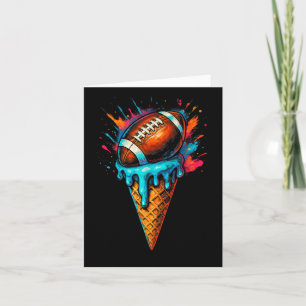 Football Drip Ice Cream Dripping Football Player G Card