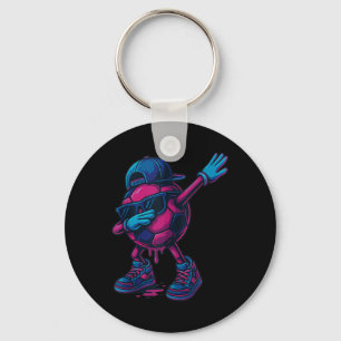 Football Drip Ice Cream For Boys Funny Dabbing Soc Key Ring