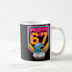 Football Drip Number 67 Football Player  Coffee Mug