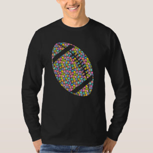 Football Easter Eggs Flowers Rabbit Bunny Ear Boys T-Shirt