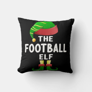 Football Elf Christmas Family Matching Pyjamas Elf Cushion