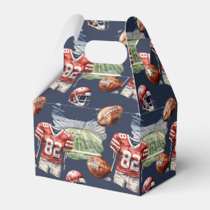 Football Equipment Pattern Favour Box