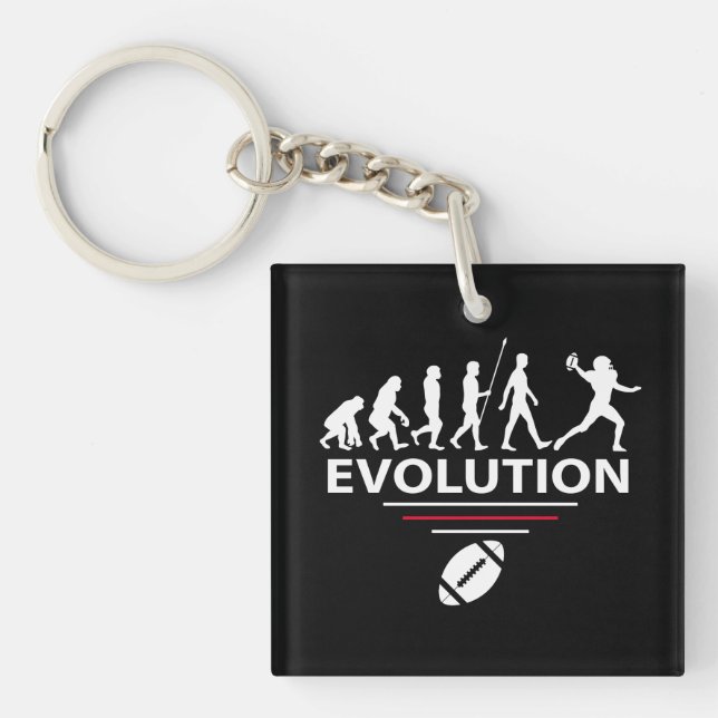 Football evolution key ring (Front)