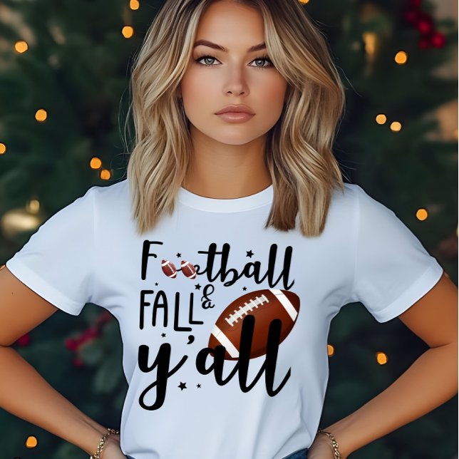 Football, Fall & Y’all Football Season  Tri-Blend Shirt (Creator Uploaded)