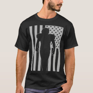 Football Family Biggest Fan Cheer USA American Fla T-Shirt