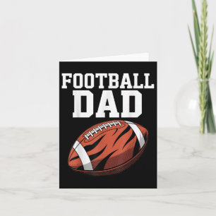 Football Family Game Day Spirit Wear For Super Dad Card