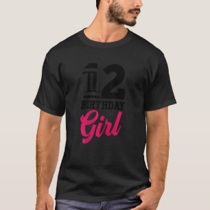 Football Fan 12th Birthday Girl Football Player T-Shirt