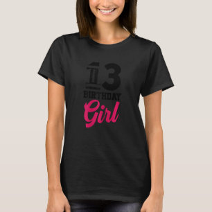Football Fan 13th Birthday Girl Football Player 1 T-Shirt