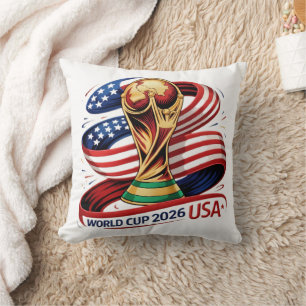 Football Fan 2026 Soccer Theme Decorative Throw Cushion