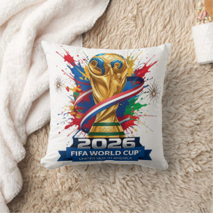 Football Fan 2026 Soccer Theme Decorative Throw Cushion