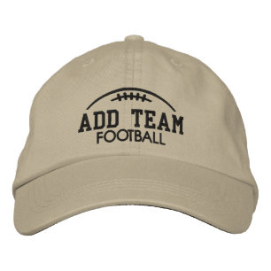Football Fan Gear - Add Your Team Name Embroidered Hat
