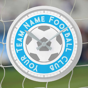 Football Fan or Football Supporter Round Clock