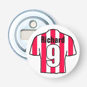Football Fan Shirt to Personalise. Bottle Opener