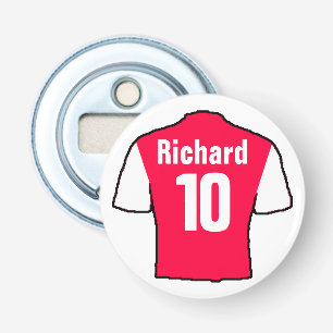 Football Fan Shirt to Personalise. Bottle Opener