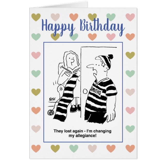 Football fan Wants to Change his Allegiance (Front)