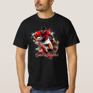 Football Fans Graphic and Text T-Shirt