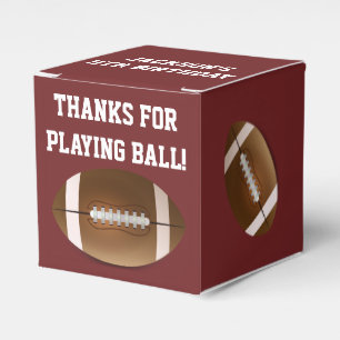 Football Favour Boxes for Birthday Party
