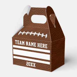 Football Favour Boxes, Handwrite Player's Names Box