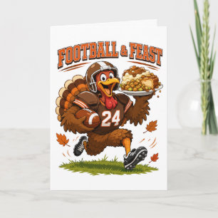 Football & Feast Turkey Card