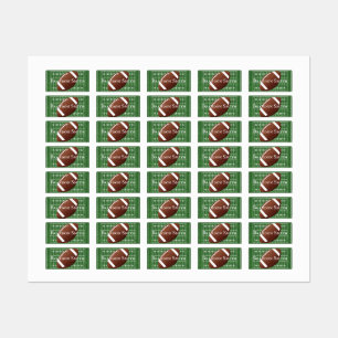 Football Field Ball Design Name Tags