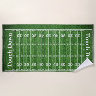 Football Field Beach Towel