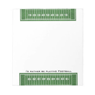 Football Field Design Notepad