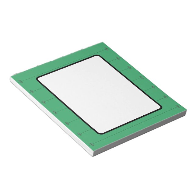 Football Field Frame  Notepad (Angled)