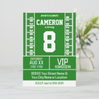 Football Field Jersey Number Birthday